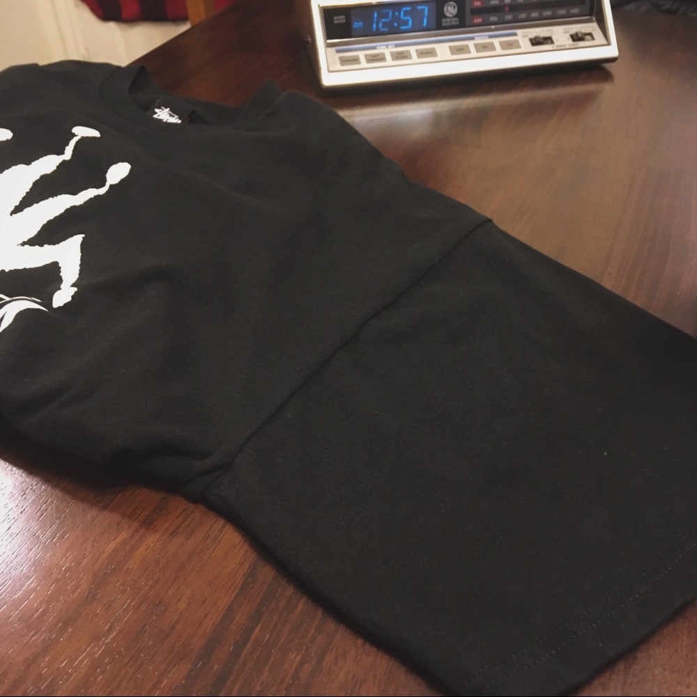 STUSSY Logo MCMLXXX Size XL Black T-Shirt ⚡️⚡️ - Picture 6 of 8